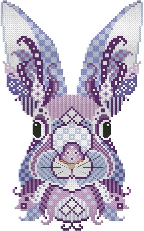 Colorful Bunnies Lavender and Orchid